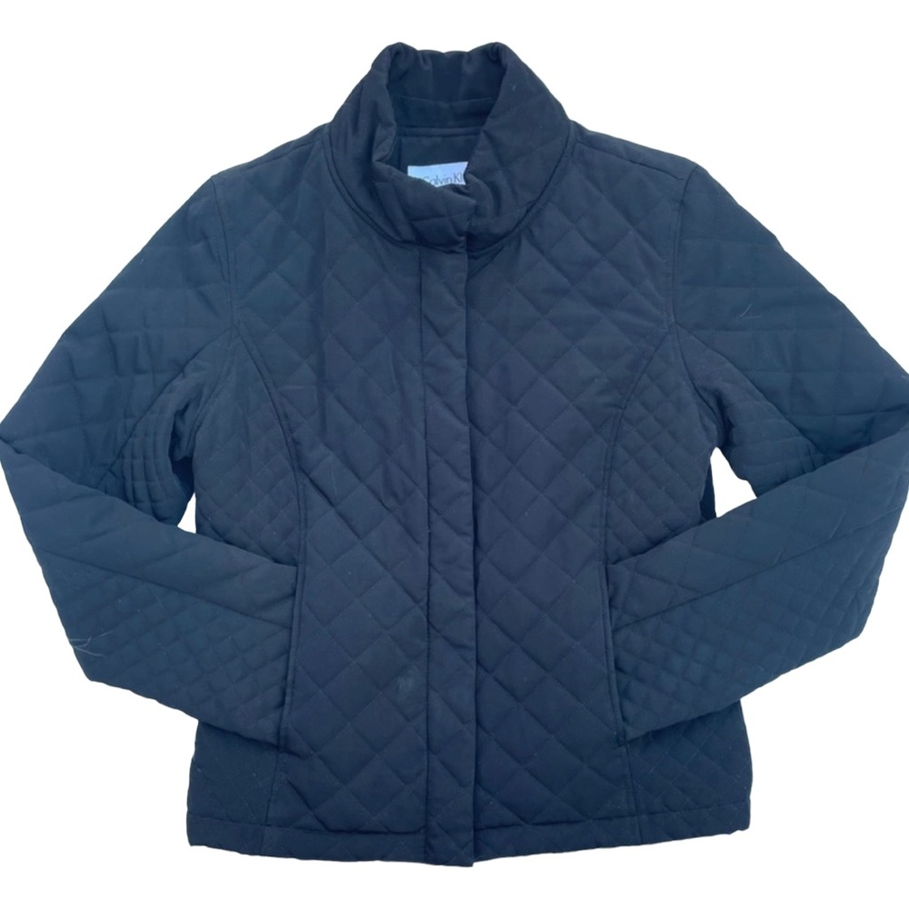 Calvin Klein Black Quilted Coat Womens S